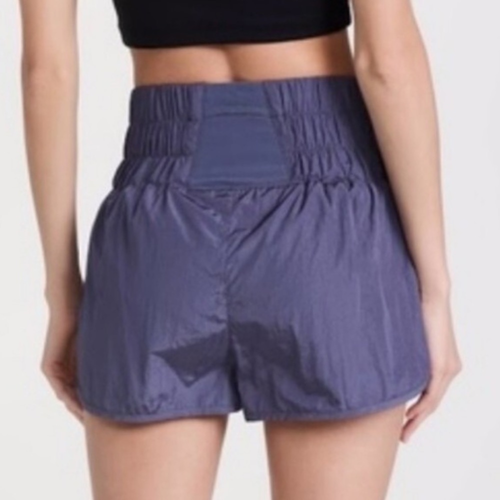 Free People FP Movement The Way Home Shorts Blue Womens XL Track Athletic